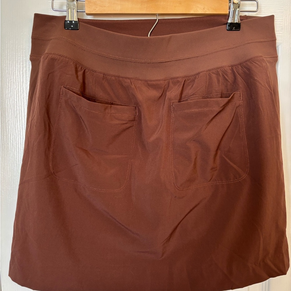 Athleta Chocolate Brown Athletic Skort - Picture 2 of 5